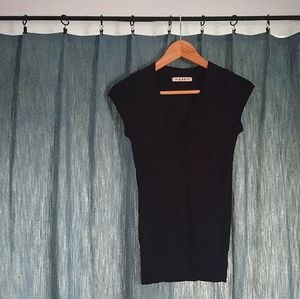 Black V-Neck Tee